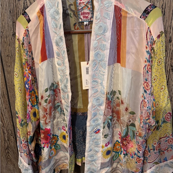 Johnny Was Colorful Patchwork Floral Jacket - Picture 3 of 12